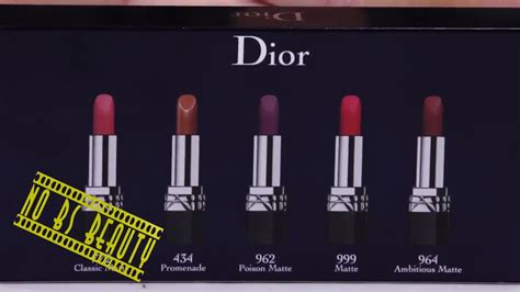 dior mini lipstick set review|Dior matte lipstick shades.